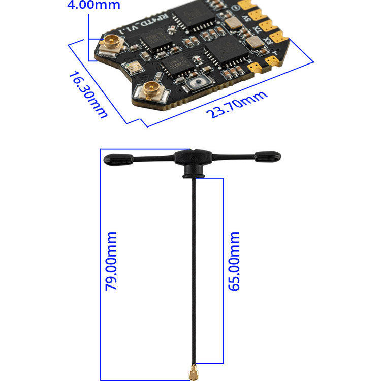 Receptor RadioMaster RP4TD Exp - Radiomaster Ranger 2.4Ghz Elrs Module avaliação e preço